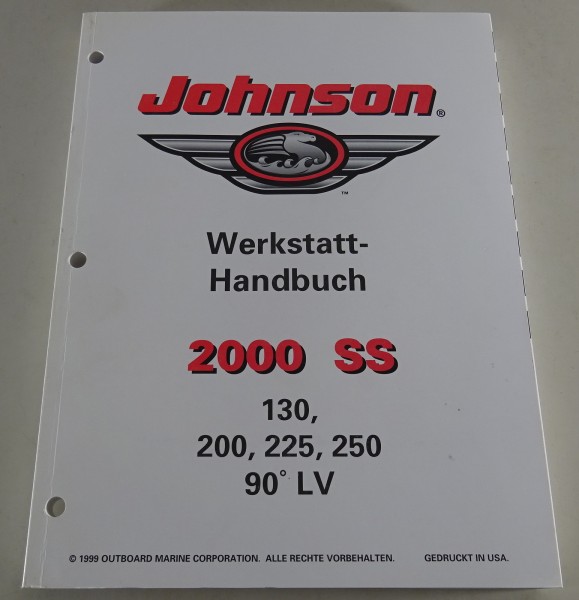 Werkstatthandbuch Johnson Bootsmotoren 2000 SS | 130, 200, 225, 250 90° LV 1997