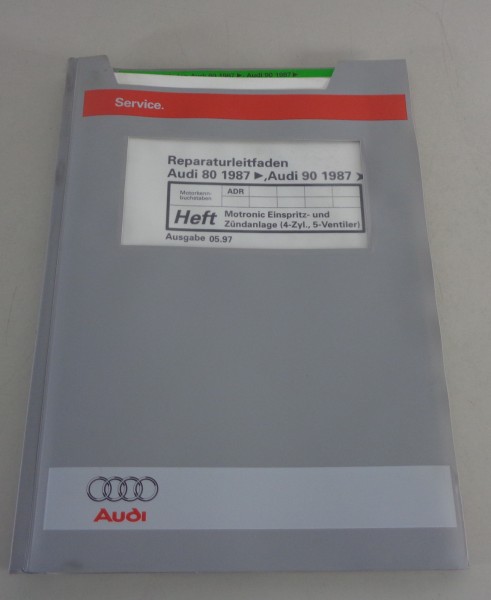 Werkstatthandbuch Audi 80 / 90 B3 Typ 89 Motronic Einspritz- / Zündanlage 05/97