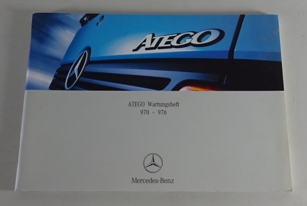 Scheckheft / Wartungsheft Mercedes-Benz Atego 970 - 976 BLANKO Stand 09/2002