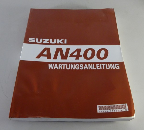 Werkstatthandbuch Suzuki Roller AN 400 Burgman Roller K7 Stand 05/2006