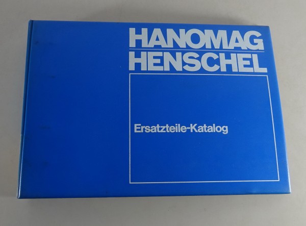 Teilekatalog Hanomag F 20 - F35 F35Z Aufbau Ausgabe A Stand 03/1972