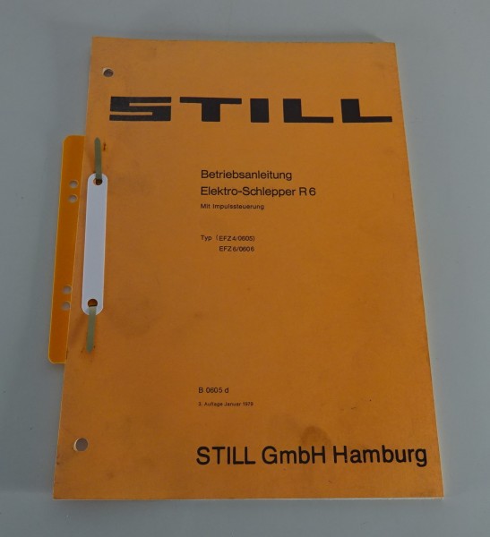 Betriebsanleitung / Handbuch Elektro Schlepper R 6 Stand 01/1979