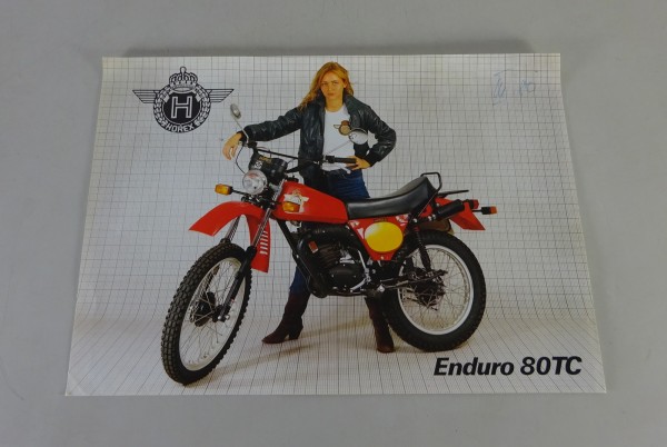 Prospektblatt / Broschüre Horex Enduro 80 TC Stand ca. 1980