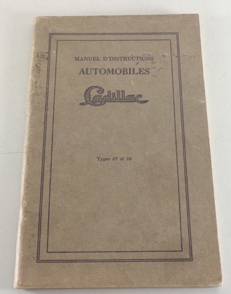 Manuel d'instructions Cadillac Series 57 / 59 / 61 von 1921