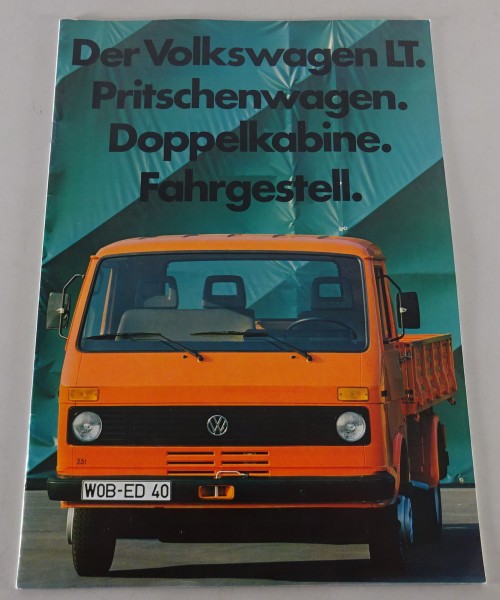 Prospekt VW LT Pritschenwagen | Doppelkabine | Fahrgstell Stand 01/1985