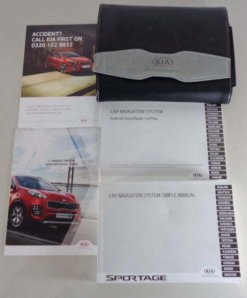 Owner´s Manual / Quick Reference Guide + Wallet Kia Sportage Type QL von 2017