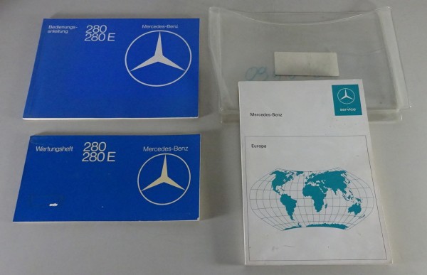 Bordmappe + Betriebsanleitung Mercedes-Benz W123 280 + 280 E Stand 11/1975