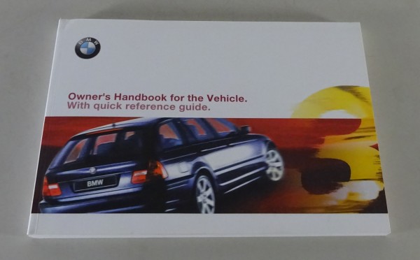 Owner's Manual / Handbook BMW 3-Series E46 Touring 318i - 320d from 06/1999