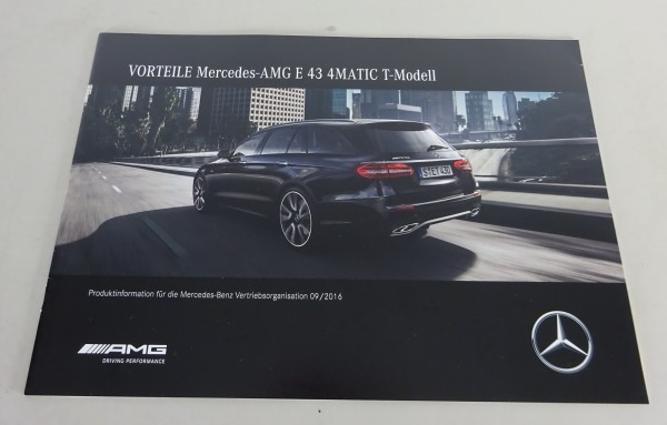 Vorteile / Produktinfo Mercedes-Benz S213 E-Klasse E 43 AMG 4Matic Stand 09/2016