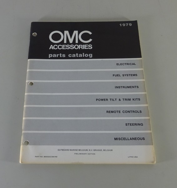 Zubehör-Katalog / Teilekatalog OMC Accessories Stand 1979