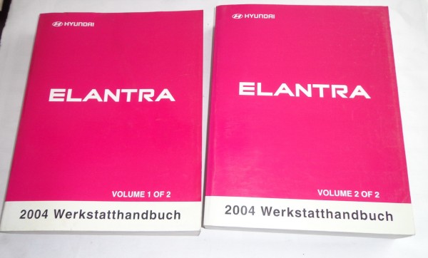 Werkstatthandbuch Reparaturanleitung 2 Bände Hyundai Elantra (Modell 2004)