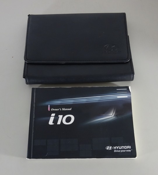 Owner's Manual / handbook + Wallet Hyundai i 10 Type PA from 03/2010