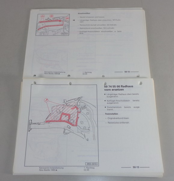 Werkstatthandbuch / Reparaturleitfaden VW Golf IV / Bora ab 1998/1999 Karosserie