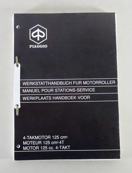 Werkstatthandbuch Piaggio 4-Takt Motor 125ccm ab Baujahr 1998 Stand 05/1998