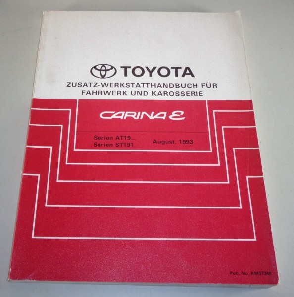 Werkstatthandbuch Toyota Carina E Karosserie / Elektrik / Getriebe von 08/1993