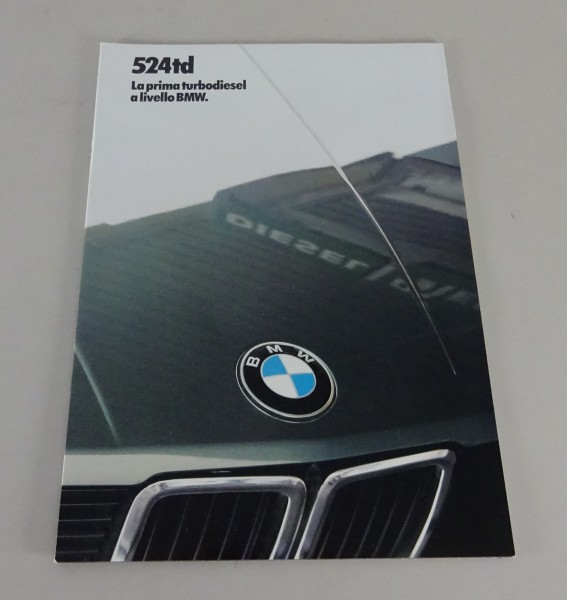 Opuscolo BMW 5er E28 524td edizione 01/1983