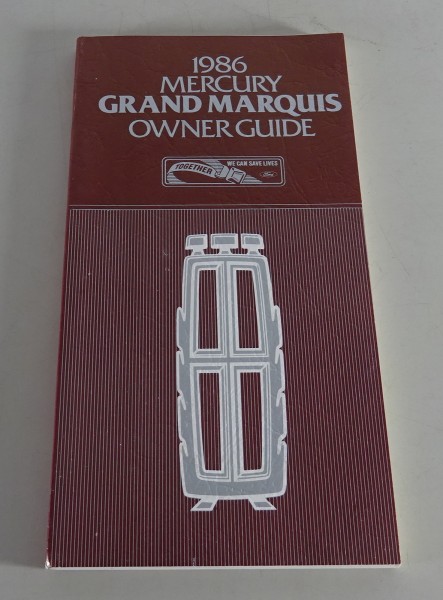 Owner´s Manual / Handbook Mercury Grand Marquis Stand 1986