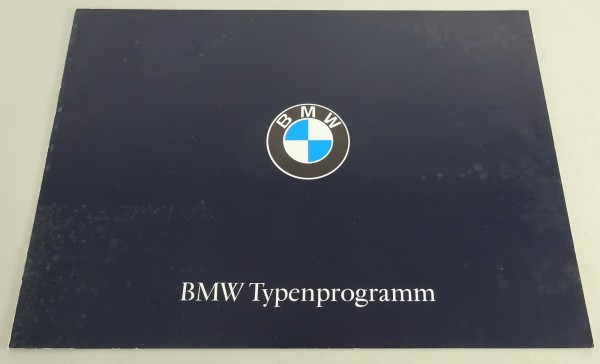 Prospekt / Broschüre BMW Typenprogramm mit Autos und Motorrädern Stand 03/1965