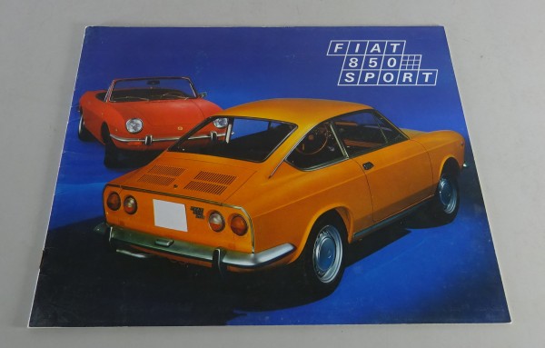 Prospekt / Broschüre Fiat 850 Sport Coupé + Spider Stand 02/1969