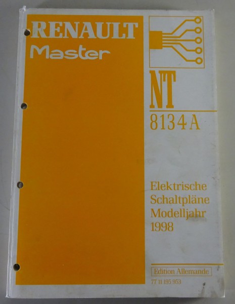 Werkstatthandbuch / Elektrische Schaltpläne Renault Master II Modelljahr 1998