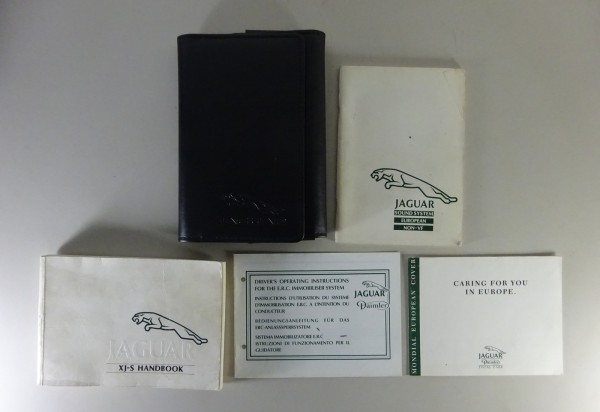Wallet + Owner's Manual Jaguar XJ-S 4.0 + 5.3 V12 Coupé + Convertible '1991-1993