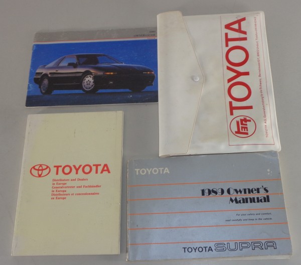 Owner's Manual / Handbook + Wallet Toyota Supra Typ MA 70 von 1989