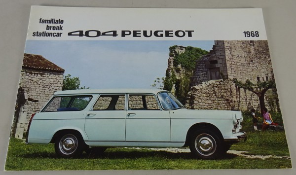 Prospekt / Brochure Peugeot 404 Familiale / Break / Stationcar Stand 09/1967