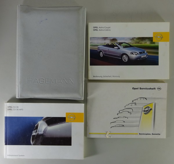Bordmappe + Betriebsanleitung Opel Astra G Cabrio + Coupe Stand 09/2004