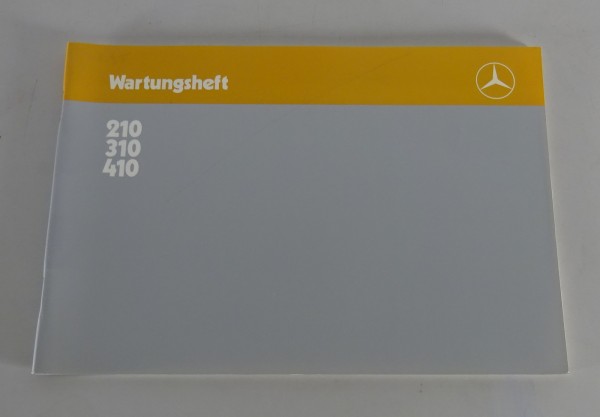 Scheckheft / Wartungsheft blanko Mercedes-Benz Bremer Transporter T1 von 07/86
