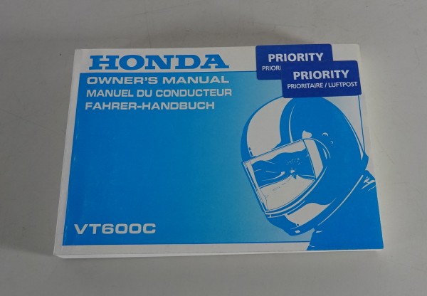 Betriebsanleitung / Handbuch / Owner´s Manual Honda VT 600 C Stand 1994