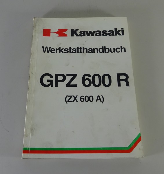 Werkstatthandbuch / Reparaturanleitung Kawasaki GPZ 600 R (ZX 600 A) von 03/1985