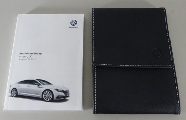 Bordmappe mit Betriebsanleitung / Handbuch VW Arteon, CC Typ 3H Stand 11/2018