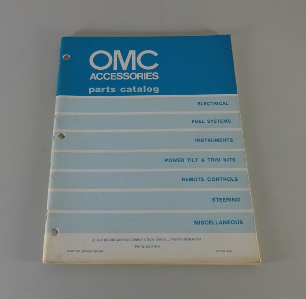 Zubehör-Katalog / Teilekatalog OMC Accessories Stand '79