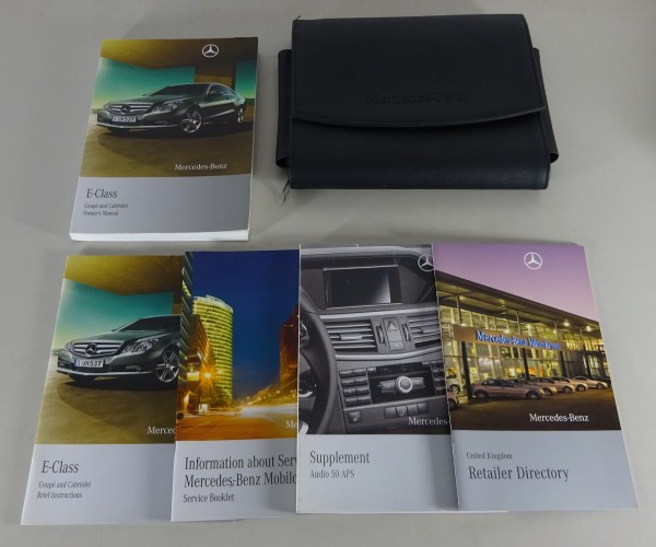 Wallet + Owner´s Manual Mercedes E-Klasse Typ C207/A207 Coupé & Cabrio from 2009