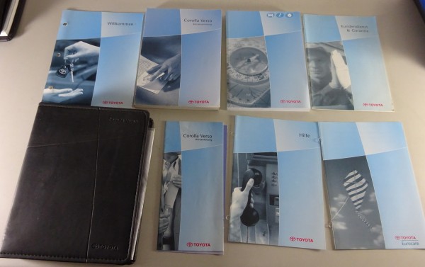 Bordmappe + Betriebsanleitung Toyota Corolla Verso / Spacio Typ E120 N 2002