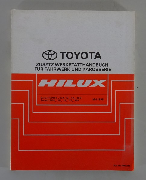 Werkstatthandbuch / Zusatz Fahrwerk & Karosserie Toyota Hilux Stand 05/1998