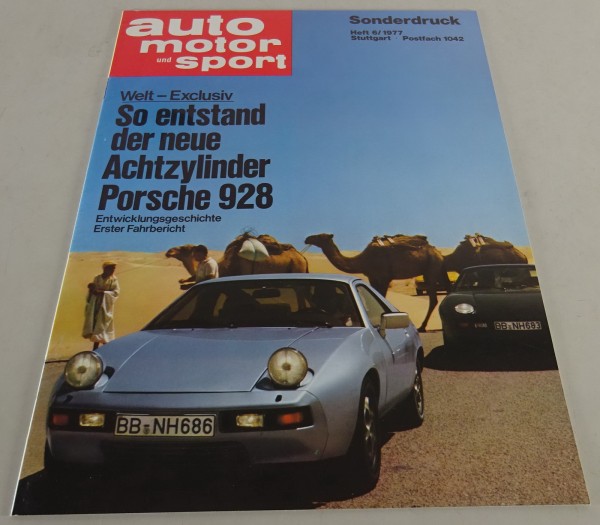 Auto Motor + Sport Edition "So entstand der neue Achtzylinder Porsche 928" 1977
