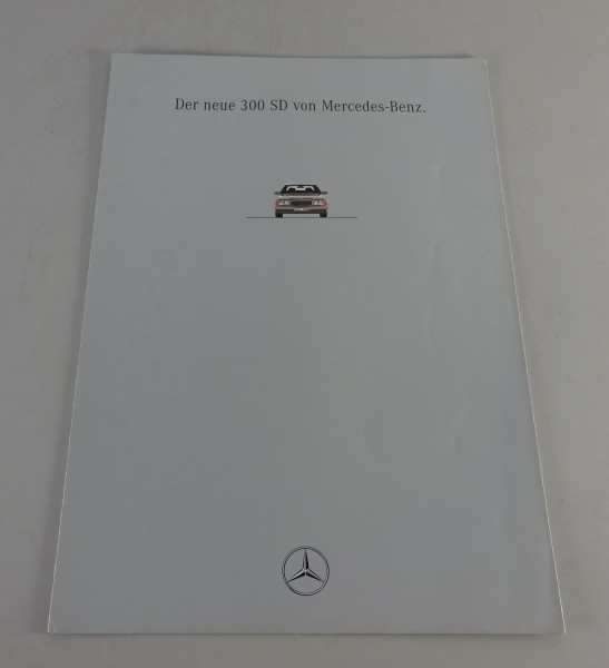 Prospekt / Poster Mercedes-Benz 300 SD S-Klasse W140 Stand 02/1993