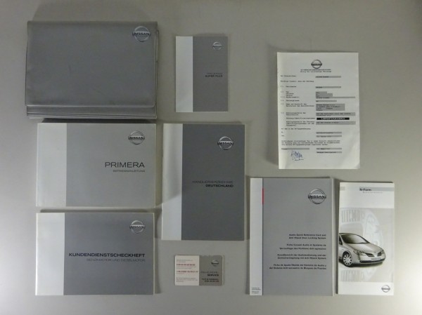 Bordmappe + Betriebsanleitung / Handbuch Nissan Primera P12 Stand 05/2002