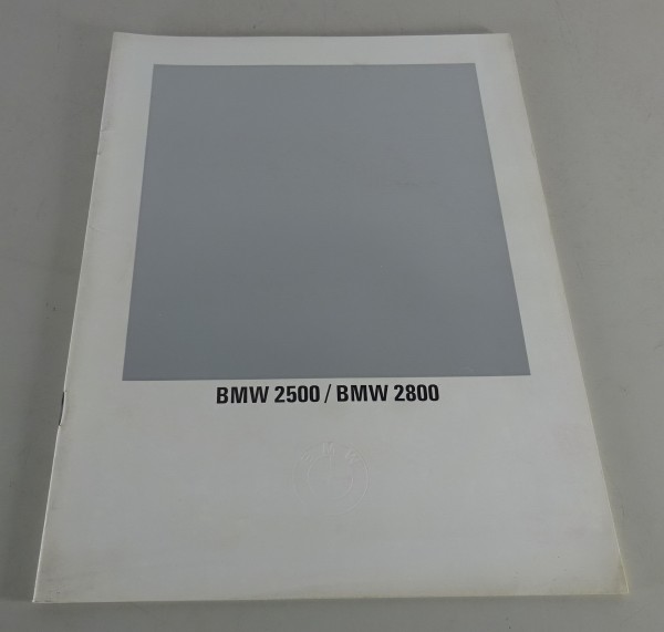 Prospekt / Broschüre BMW E3 2500 / 2800 Stand 03/1969
