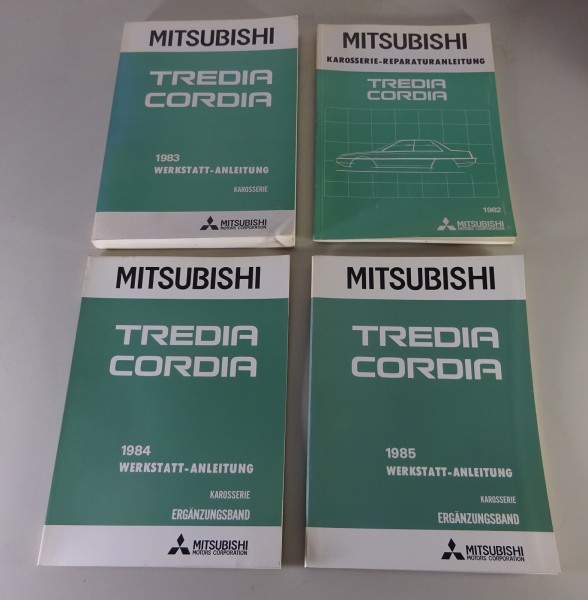 Werkstatthandbuch Mitsubishi Tredia Cordia 4 Bände Stand 1982 - 1985