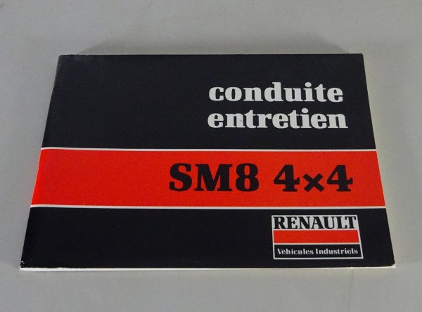 Betriebsanleitung / Handbuch Renault LKW SM8 4x4 Stand 08/1979