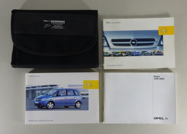 Bordmappe + Betriebsanleitung / Handbuch Opel Meriva A Stand 08/2004