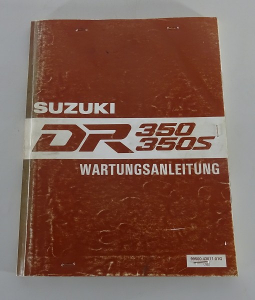 Werkstatthandbuch Suzuki DR 350 / DR 350 S Enduro Stand 03/1990