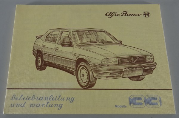 Betriebsanleitung & Wartung Alfa Romeo 33 Stand 10/1986