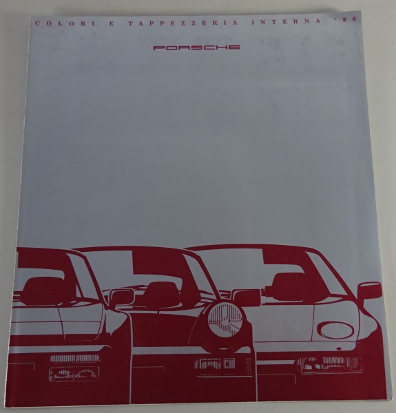 Prospekt / Broschüre Farben Porsche 911 Typ 964 / 944 / 928 Stand 1990