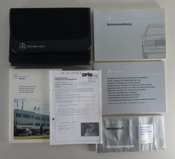 Bordmappe + Betriebsanleitung Mercedes Benz W124 / S124 T-Modell Stand 07/1991