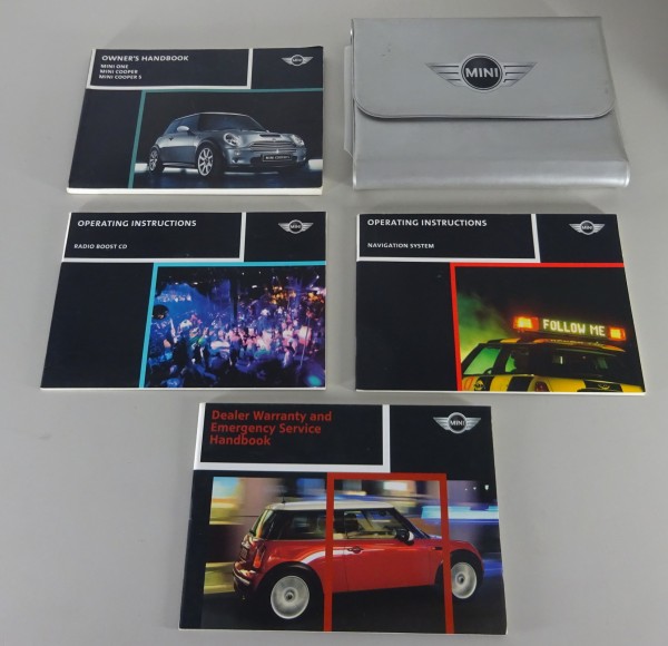 Owner's Manual + Wallet Mini One / D / Cooper + S Typ R50 / R53 printed 08/2002