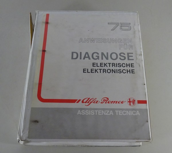 Werkstatthandbuch Diagnose Elektrik / Motor Alfa Romeo 75 Baujahr 1985 - 1992