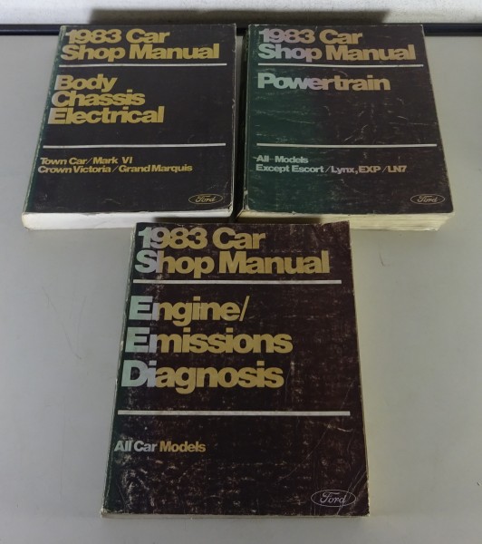 Workshop Manual Ford Lincoln Town Car, Crown Victoria, Mercury Grand Marquis 83